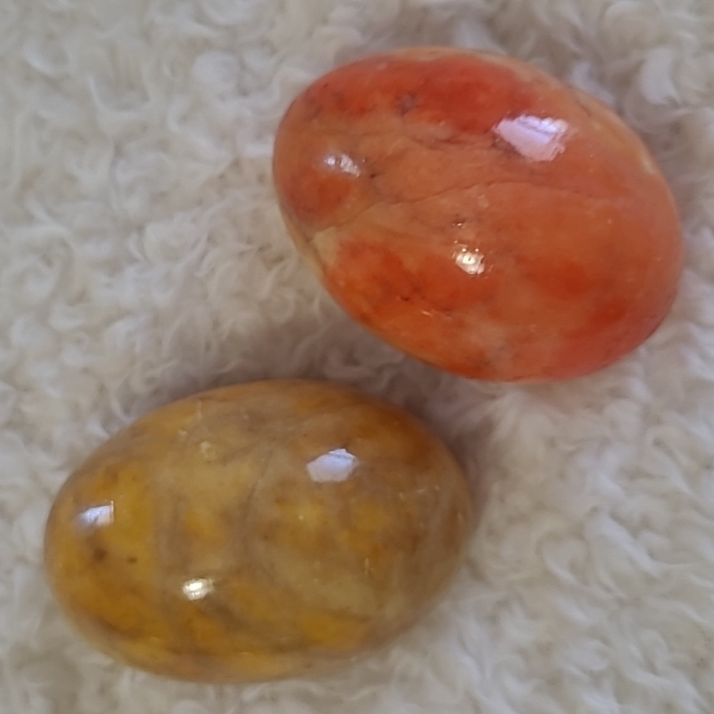Marble Eggs Alabaster 4pc Stone Hand Crafted Vintage with Victorian Style Stands - Picture 4 of 8
